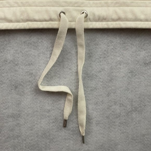 Ralph Lauren Sweatshirt Womens Large White Fleece Drawstring Cursive Script Logo - Picture 6 of 11